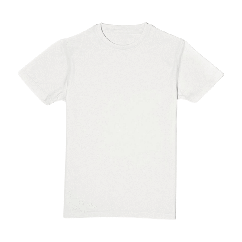 Premium t-skjorte i 100% bomull, hvit, frontbilde