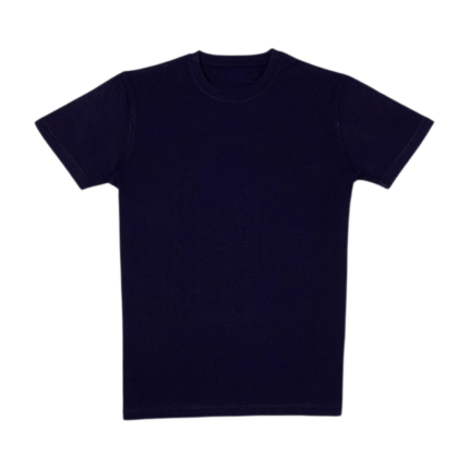 Premium t-skjorte i 100% bomull, marineblå, frontbilde