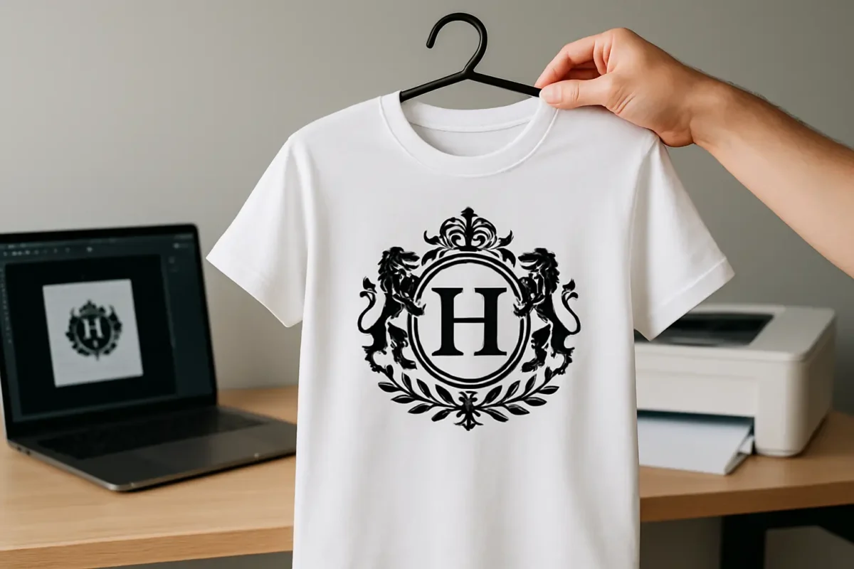 Bestille T-skjorter med trykk som ser dyrt ut