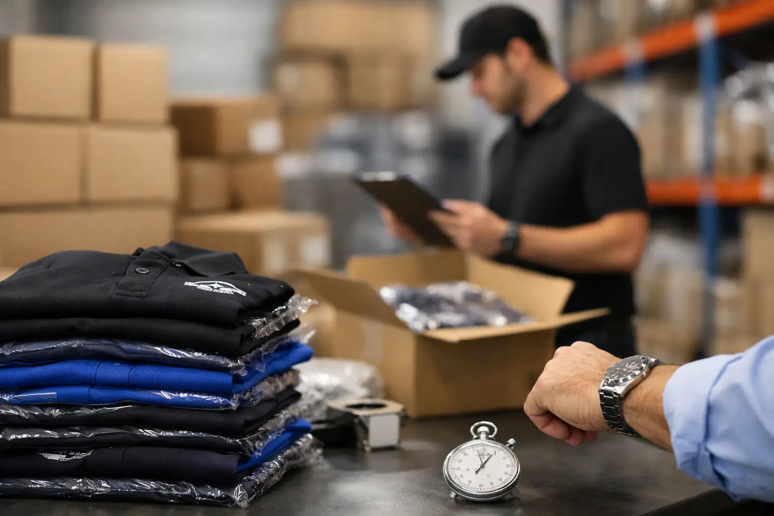 Stor ordre profilklær - hvor lang tid tar det?