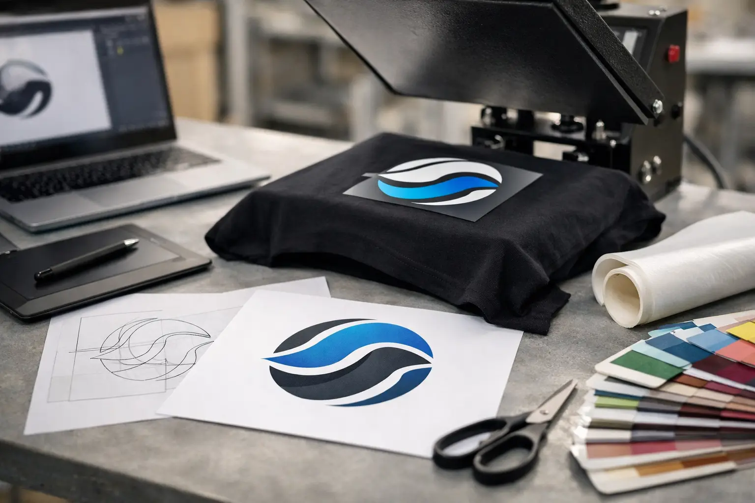 Slik klargjør du logo for tekstiltrykk